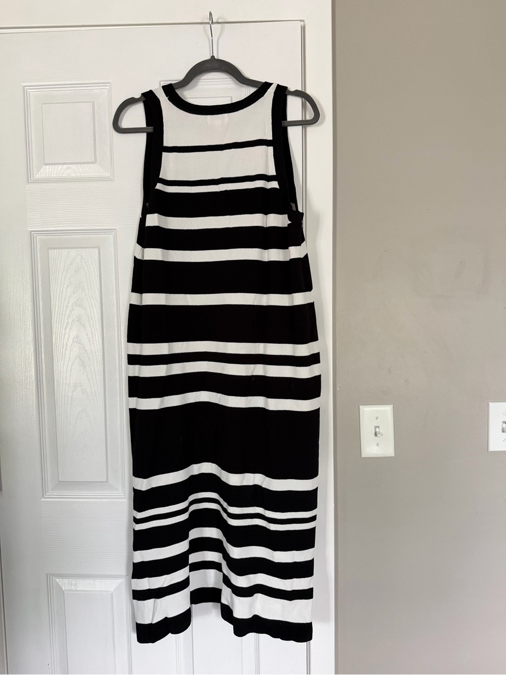 The Drop Striped Black & White Sleeveless Tank Maxi Dress - Picture 6 of 8